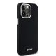 Apple iPhone 15 Pro Max 6.7\'\' DKNY Liquid Silicone Small Metal Logo MagSafe Case Cover, Black