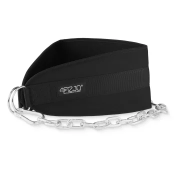 4FIZJO Dip Belt svaru josta ar ķēdi 100 cm, melna