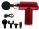 Mini Massage Gun with 4 Attachments, Red