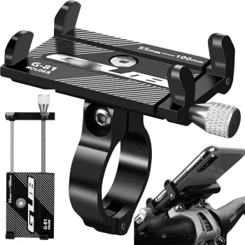 Alumīnija Velosipēda Tālruņa Turētājs GPS un Viedtālruņiem | Aluminium Bike Phone Holder for GPS and Smartphone