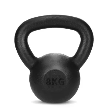 4FIZJO Cast Iron Kettlebell 8 kg, Black