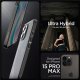 Spigen iPhone 15 Pro Max vāciņš Ultra Hybrid, caurspīdīgs melns