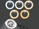 10x LED galda lampa ar lupu un regulējamu statīvu, melna