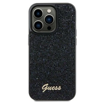 Apple iPhone 12 / 12 Pro 6.1'' Guess Disco Metal Script Case Cover, Black