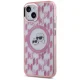 Karl Lagerfeld iPhone 15 Case IML Monogram Karl & Choupette MagSafe, Pink