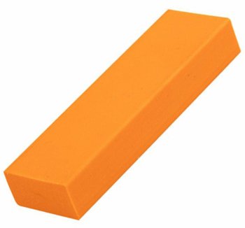 Cleaning eraser for glass and metal, orange