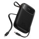 Baseus Qpow2 20000mAh 22.5W Powerbank with Dual Cable with Digital Display + Baseus Simple USB-C 3A Cable 0.3m (Black)...