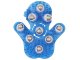 Handheld Body Massager with 9 Metal Balls, Blue
