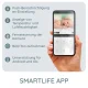 Alecto SMARTBABY10 Wi-Fi viedā bērnu uzraudzības kamera, Balta/Pelēka