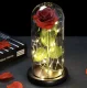Светящаяся вечная роза в стеклянной колбе с LED Malatec 21619