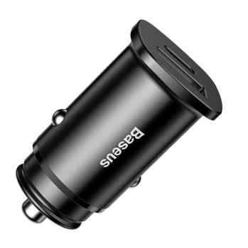 Baseus automašīnas telefona lādētājs Type-C USB-C Quick Charge 30W 5A QC4.0 divu portu | Car Charger Dual PPS...