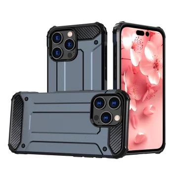 Hybrid Armor iPhone 16 Pro Max Case, Blue
