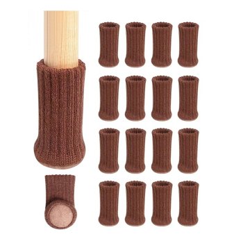 Mēbeļu kāju uzgaļi 16 gab. brūni | Furniture leg caps 16pcs brown