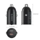 Автомобильное зарядное устройство Orico MiniRing 30W 2x USB-C, черное