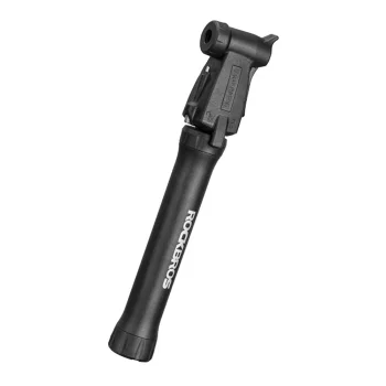Velosipēda rokas pumpis ROCKBROS TM-1701P 80 PSI Presta un Schrader ventiļiem, melns