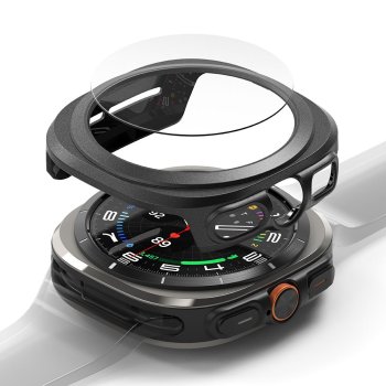 Ringke Slim vāciņš un aizsargstikls Samsung Galaxy Watch Ultra 47mm, Melns