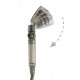 Water Saving Shower Head with Filter and Hose, Silver