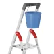Pakāpienu kāpnes Hailo L51 StandardLine, 4 pakāpieni, līdz 150 kg, sudraba