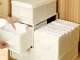 Clothes and Underwear Drawer Organizer, 9 Compartments, White