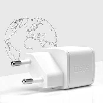 Sbs 20W GaN tīkla lādētājs ar Power Delivery, balts