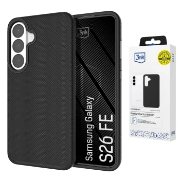 3mk Fortis MagCase vāciņš priekš Samsung Galaxy S26 FE, melns