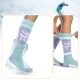 Лыжные носки Qunature 037202, 43-48 (L/XL), фиолетово-зеленые
