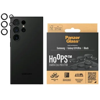 Защита камеры PanzerGlass Hoops для Samsung Galaxy S24 Ultra - с черной рамкой