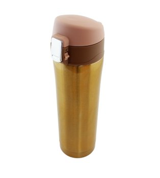 Insulated Travel Mug 450ml, Stainless Steel Thermos for Coffee, Gold