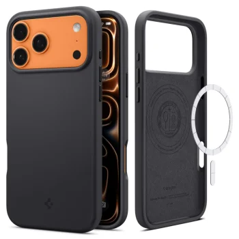 Чехол Spigen Silicone Fit MagSafe для iPhone 17 Pro Max – черный