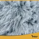 Плюшевая лежанка для кошек и мелких собак Purlov 26583, S, Серая