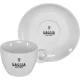 Набор чашек для капучино Gaggia Milano (4 шт. с блюдцами), белый