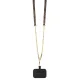 Guess iPhone 15 Plus vāciņš Crossbody 4G Metal Logo, brūns