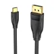 USB-C to DisplayPort 8K HD Cable 1.5m Vention CGYBG (Black) | Кабель Провод