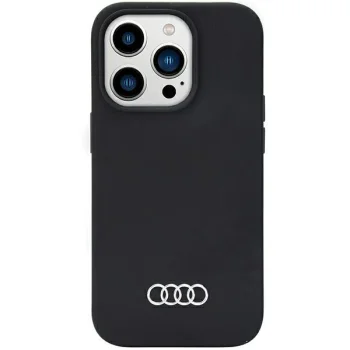Силиконовый чехол Audi для iPhone 14 Pro, черный