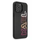 Karl Lagerfeld Multipink Brand vāciņš iPhone 13 / 13 Pro - Melns