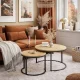 Набор журнальных столиков ModernHome PJJCT0111, 2 шт., стиль лофт