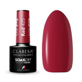 Claresa Red 425 hibrīda nagu laka, 5g