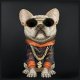 Наплечная сумка Nimmy Crossbody Glasses Cool Dog, черная