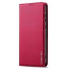 Samsung Galaxy A55 ( SM-A556B/DS ) LC.IMEEKE PU Leather Wallet Protective Book Case Cover, Red