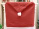 Christmas Chair Covers Santa Hat 6 Pcs Red