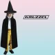 Kruzzel Magician / Wizard Costume Set, 4 Pcs, Black