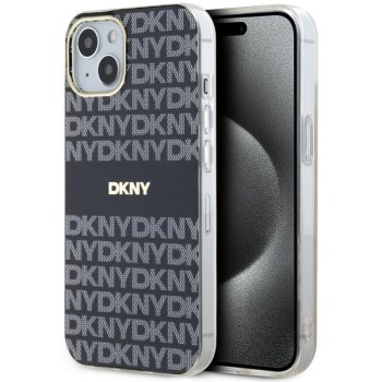 DKNY iPhone 15 Plus vāciņš IML Mono & Stripe MagSafe, melns