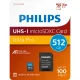 Atmiņas karte Philips MicroSDXC 512 GB UHS-I U3 V30 A1 Class 10 ar SD adapteri