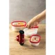 Vakuuma pārtikas trauks Berkel Icon 1,4 l, stikla, balts un sarkans