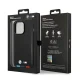 Apple iPhone 14 Pro 6,1\" BMW Leather Stamp Tricolor Case Cover (Bmhcp14l22ptdk), Black | Telefona Maciņš Vāks...