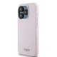 DKNY iPhone 15 Pro vāciņš Liquid Silicone Small Metal Logo MagSafe, rozā