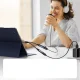Joyroom SY-C03 2in1 USB-C uz 2x USB-C DAC adapteris, melns