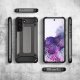 Samsung Galaxy S22 5G (SM-S901) Armor Guard Plastic + TPU Hybrid Case Cover, Black