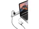3-в-1 USB-C хаб с HDMI 4K и USB 3.0, белый и серебристый