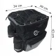Divpusēja Velosipēdu Soma uz Bagāžnieka Carruzzo FIT PRO, Melna | Double-sided Bicycle Bag on the Trunk